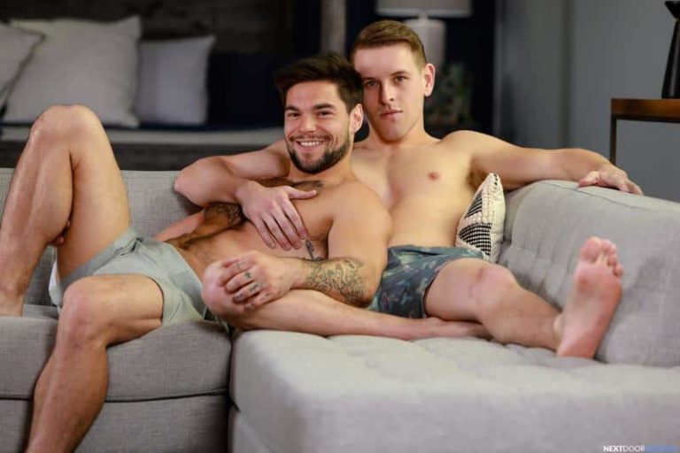 Hairy muscle hunk Aspen hot asshole bare fucked young stud Shane Cook huge thick cock 1 gay porn pics 768x512 - Hairy muscle hunk Aspen’s hot asshole bare fucked by young stud Shane Cook’s huge thick cock